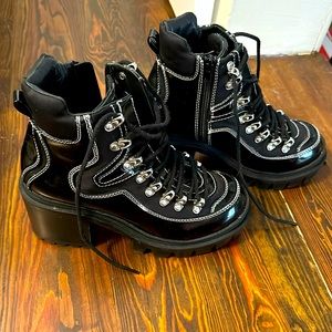 Jeffrey Campbell heel black boots size 9.5